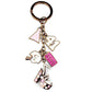 MATK2717 - IP Coffee light Stainless Steel Key Ring with Epoxy  in Multi Color