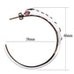 MATK2729 - IP Coffee light Stainless Steel Earrings with Top Grade Crystal  in Multi Color
