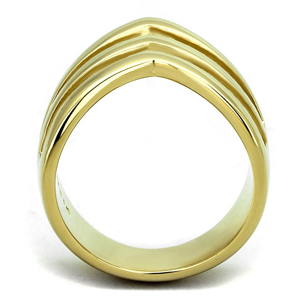 MATK2733 - IP Gold(Ion Plating) Stainless Steel Ring with No Stone