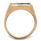 MATK2737 - IP Rose Gold(Ion Plating) Stainless Steel Ring with Leather  in Multi Color