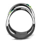 MATK2768 - IP Light Black  (IP Gun) Stainless Steel Ring with Top Grade Crystal  in Multi Color