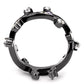 MATK2780 - IP Light Black  (IP Gun) Stainless Steel Ring with AAA Grade CZ  in Clear