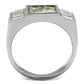 MATK2784 - No Plating Stainless Steel Ring with AAA Grade CZ  in Clear