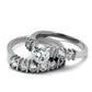 MATK2869 - High polished (no plating) Stainless Steel Ring with AAA Grade CZ  in Clear