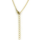 MATK2911 - IP Gold(Ion Plating) Stainless Steel Necklace with Precious Stone Lapis in Montana