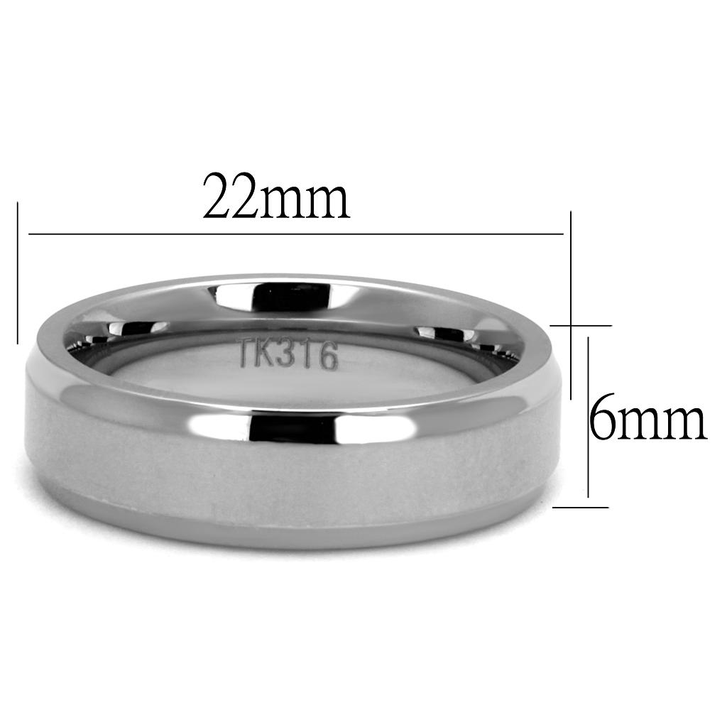 MATK2916 - High polished (no plating) Stainless Steel Ring with No Stone
