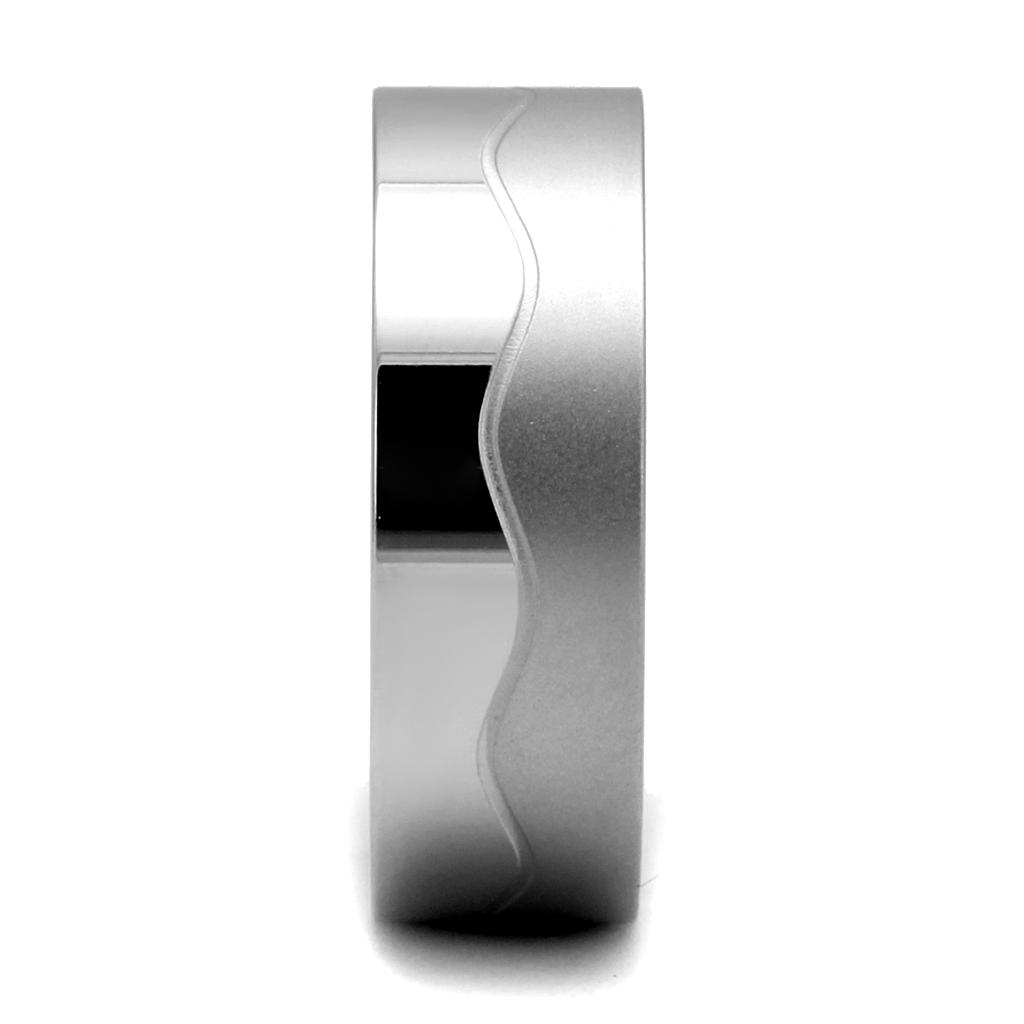 MATK2918 - High polished (no plating) Stainless Steel Ring with No Stone