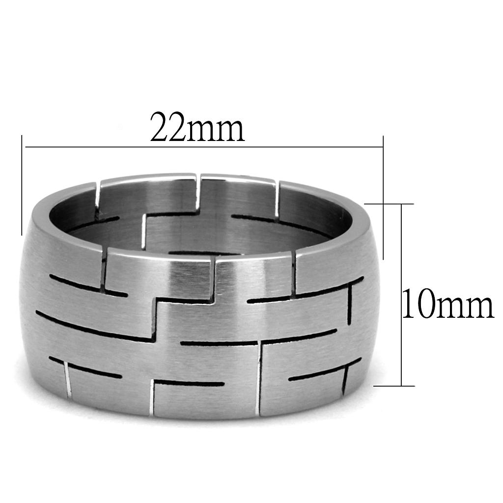 MATK2920 - High polished (no plating) Stainless Steel Ring with No Stone