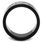 MATK2928 - Two-Tone IP Black (Ion Plating) Stainless Steel Ring with No Stone