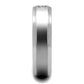 MATK2934 - High polished (no plating) Stainless Steel Ring with AAA Grade CZ  in Clear