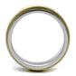MATK2939 - Two-Tone IP Gold (Ion Plating) Stainless Steel Ring with No Stone