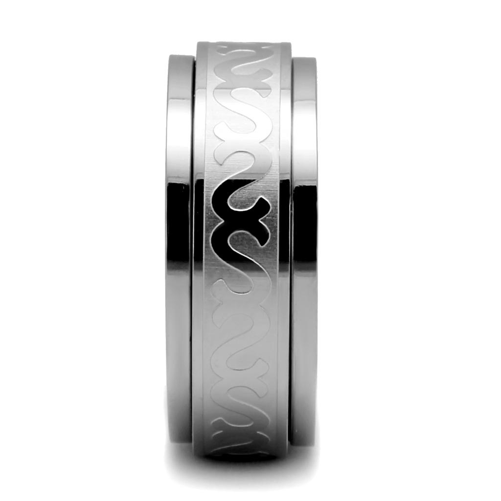 MATK2941 - High polished (no plating) Stainless Steel Ring with No Stone