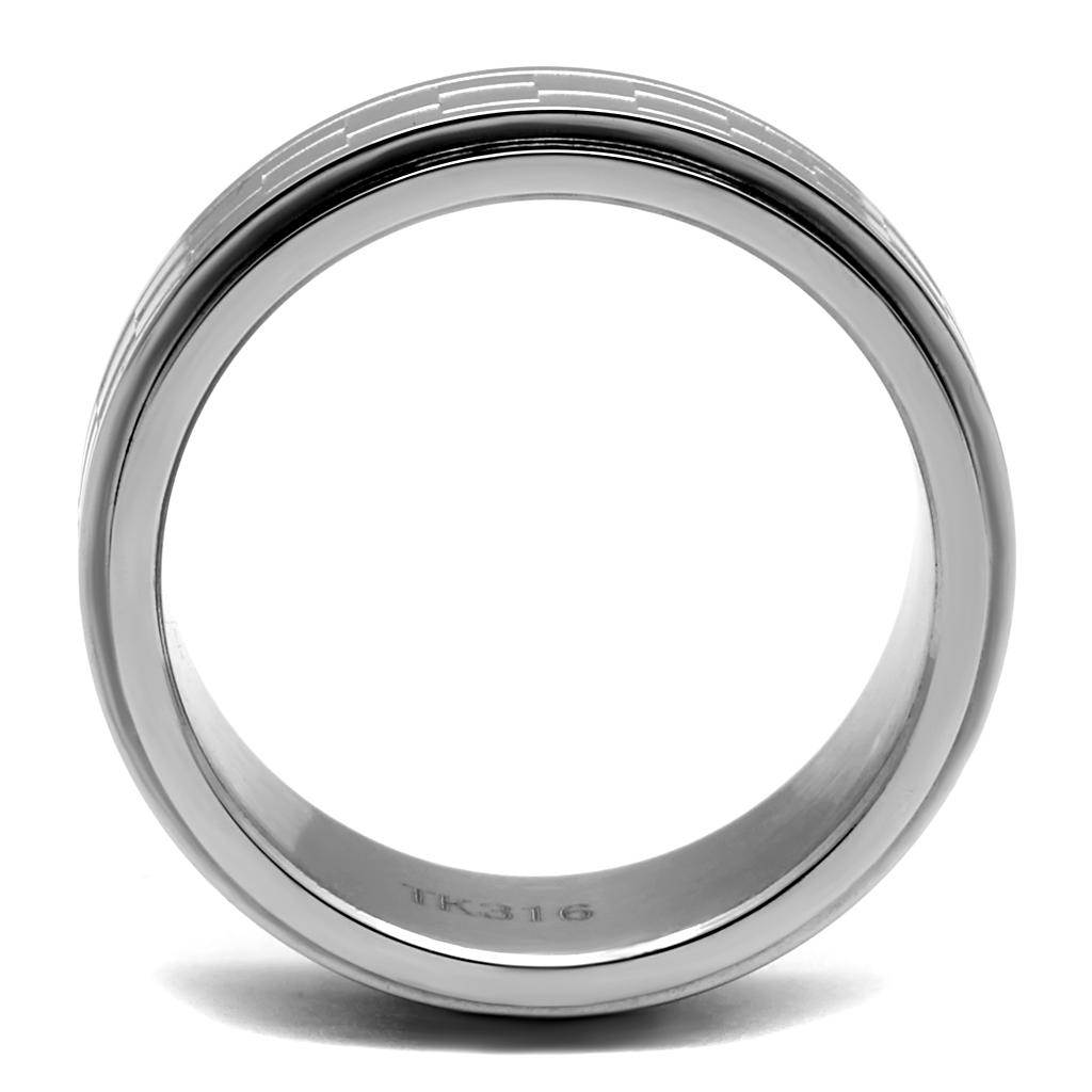 MATK2942 - High polished (no plating) Stainless Steel Ring with No Stone