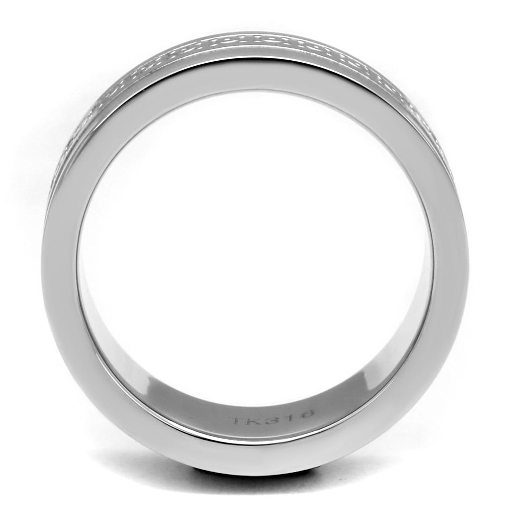MATK2944 - High polished (no plating) Stainless Steel Ring with No Stone