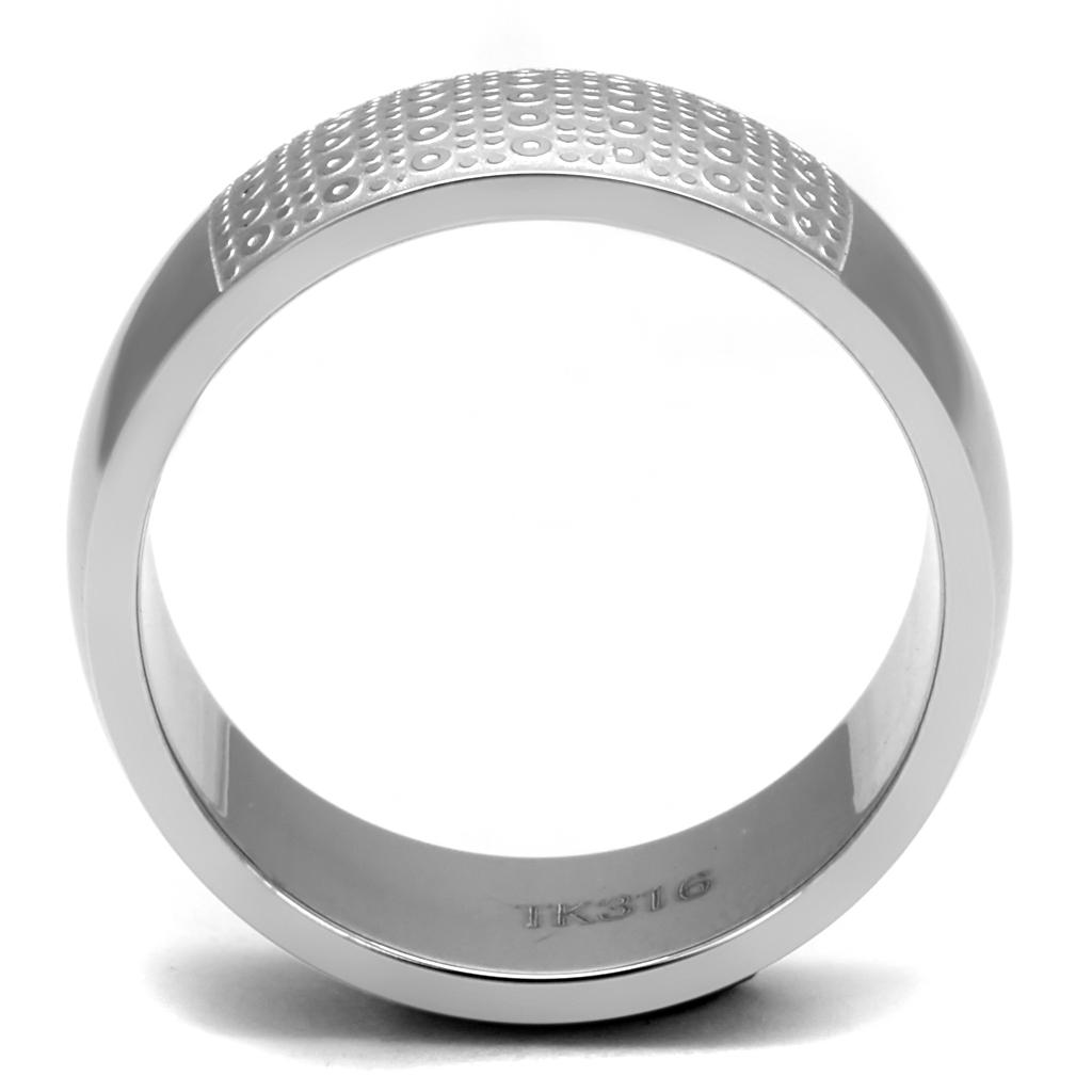MATK2945 - High polished (no plating) Stainless Steel Ring with No Stone
