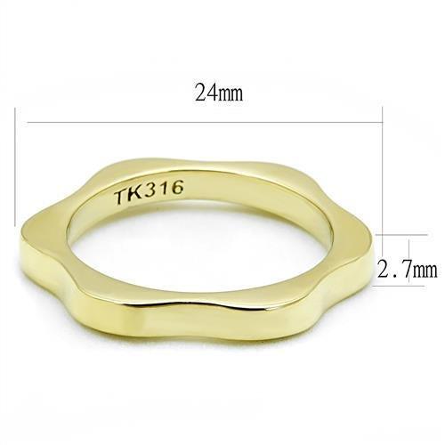 MATK3033 - IP Gold(Ion Plating) Stainless Steel Ring with No Stone