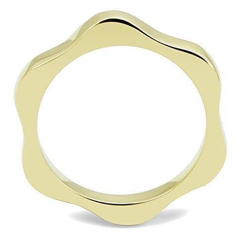 MATK3033 - IP Gold(Ion Plating) Stainless Steel Ring with No Stone