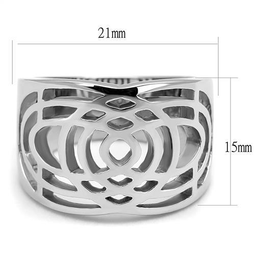 MATK3039 - High polished (no plating) Stainless Steel Ring with No Stone