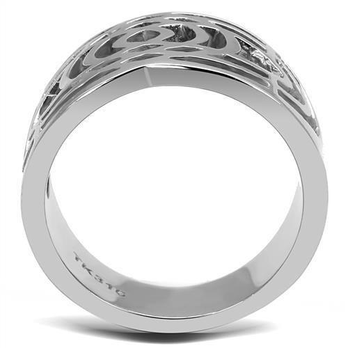 MATK3039 - High polished (no plating) Stainless Steel Ring with No Stone
