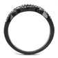 MATK3047 - IP Black(Ion Plating) Stainless Steel Ring with AAA Grade CZ  in Amethyst
