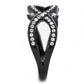 MATK3047 - IP Black(Ion Plating) Stainless Steel Ring with AAA Grade CZ  in Amethyst