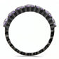 MATK3054 - IP Black(Ion Plating) Stainless Steel Ring with AAA Grade CZ  in Amethyst