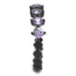 MATK3054 - IP Black(Ion Plating) Stainless Steel Ring with AAA Grade CZ  in Amethyst