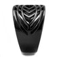 MATK3060 - IP Black(Ion Plating) Stainless Steel Ring with No Stone