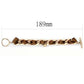 MATK3066 - IP Rose Gold(Ion Plating) Stainless Steel Bracelet with Top Grade Crystal  in Light Peach