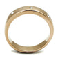 MATK3107 - IP Rose Gold(Ion Plating) Stainless Steel Ring with Top Grade Crystal  in Clear