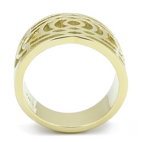 MATK3119 - IP Gold(Ion Plating) Stainless Steel Ring with No Stone