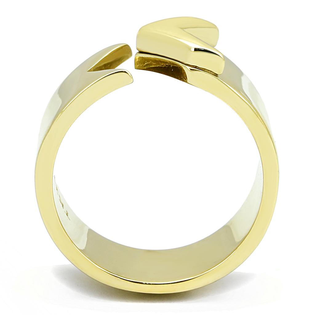 MATK3120 - IP Gold(Ion Plating) Stainless Steel Ring with No Stone