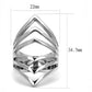MATK3144 - High polished (no plating) Stainless Steel Ring with No Stone