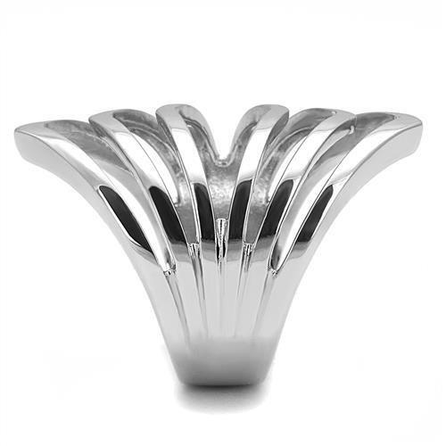 MATK3144 - High polished (no plating) Stainless Steel Ring with No Stone