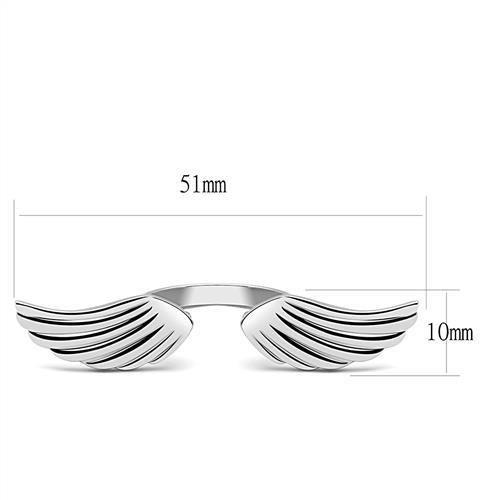 MATK3145 - High polished (no plating) Stainless Steel Ring with No Stone
