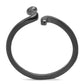 MATK3164 - IP Black(Ion Plating) Stainless Steel Ring with No Stone