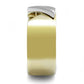MATK3184 - Two-Tone IP Gold (Ion Plating) Stainless Steel Ring with No Stone