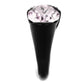 MATK3213 - IP Black(Ion Plating) Stainless Steel Ring with Top Grade Crystal  in Light Amethyst
