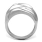 MATK3262 - High polished (no plating) Stainless Steel Ring with No Stone