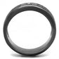 MATK3275 - IP Light Black  (IP Gun) Stainless Steel Ring with AAA Grade CZ  in Clear