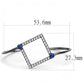 MATK3288 - IP Light Black  (IP Gun) Stainless Steel Bangle with Top Grade Crystal  in Montana