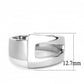 MATK3438 - High polished (no plating) Stainless Steel Ring with No Stone