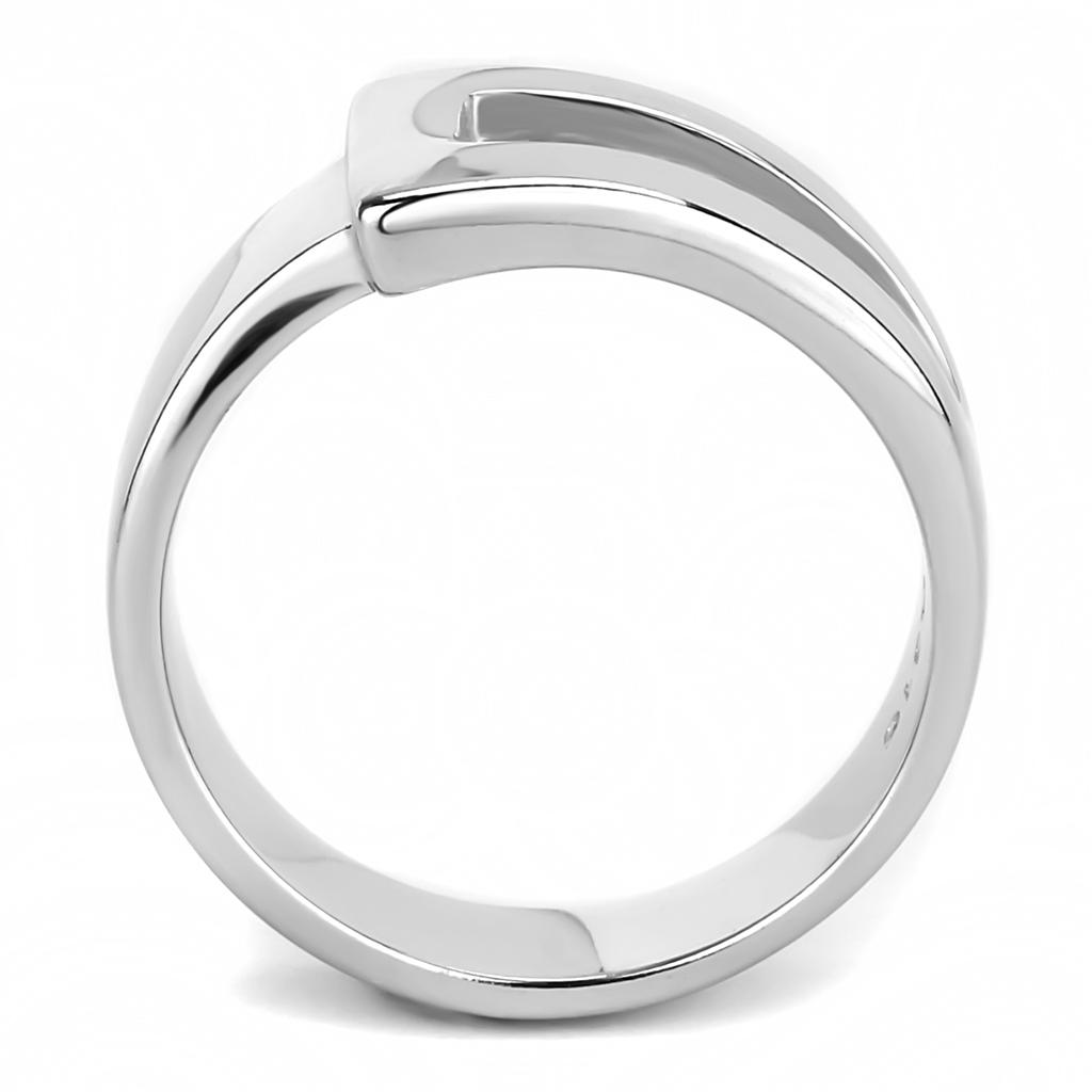 MATK3438 - High polished (no plating) Stainless Steel Ring with No Stone
