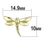 MATK3491 - IP Gold(Ion Plating) Stainless Steel Earrings with No Stone