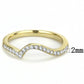 MATK3527 - IP Gold(Ion Plating) Stainless Steel Ring with Top Grade Crystal  in Clear