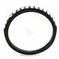 MATK3556 - IP Black(Ion Plating) Stainless Steel Ring with Top Grade Crystal  in Aurora Borealis (Rainbow Effect)