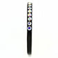MATK3556 - IP Black(Ion Plating) Stainless Steel Ring with Top Grade Crystal  in Aurora Borealis (Rainbow Effect)