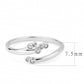 MATK3570 - No Plating Stainless Steel Ring with AAA Grade CZ  in Clear