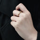 MATK3573 - IP Gold(Ion Plating) Stainless Steel Ring with AAA Grade CZ  in Clear