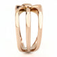 MATK3575 - IP Rose Gold(Ion Plating) Stainless Steel Ring with No Stone